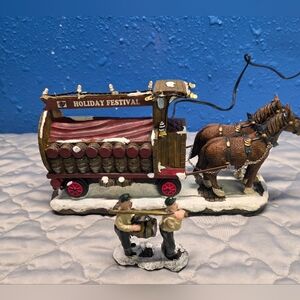 RB4 Enchanted Forest LED Holiday Festival Wagon In Box Christmas Display Horse